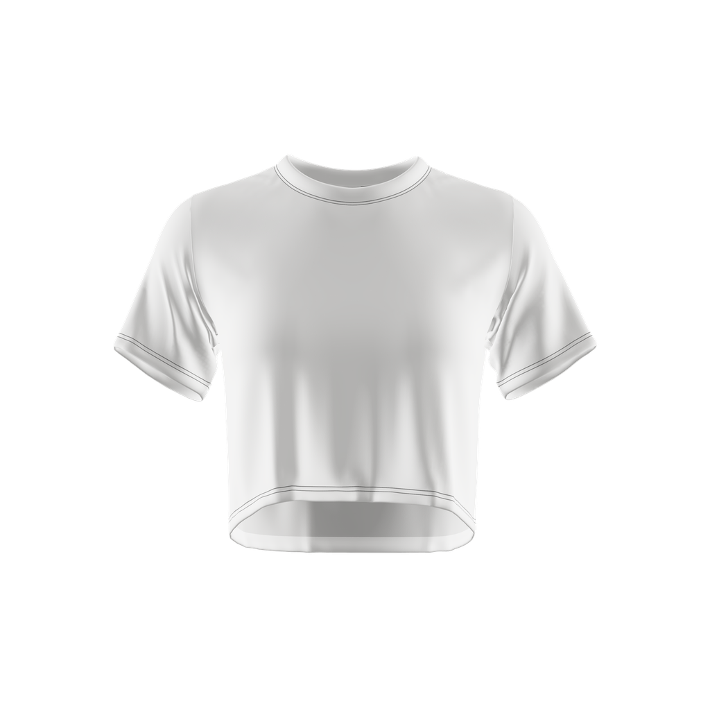 V2-WOMAN CROP TOP SHORT SLEEVES TRAINING & COMPETITION  CUSTOM TEAM