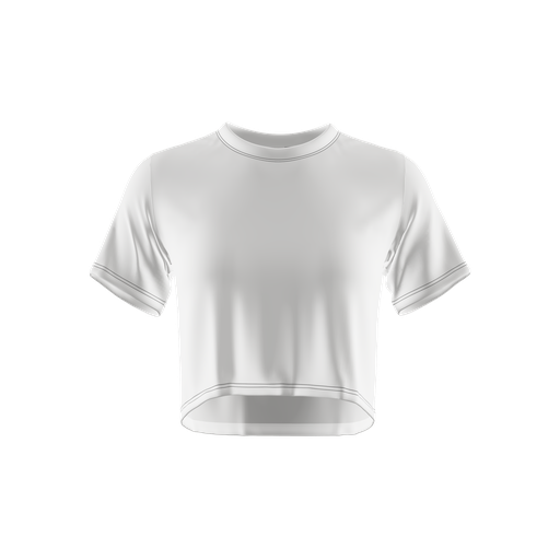 [TMX752] WOMAN CROP TOP SHORT SLEEVES TRAINING & COMPETITION  CUSTOM TEAM